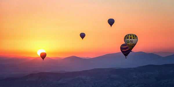 hot air balloons