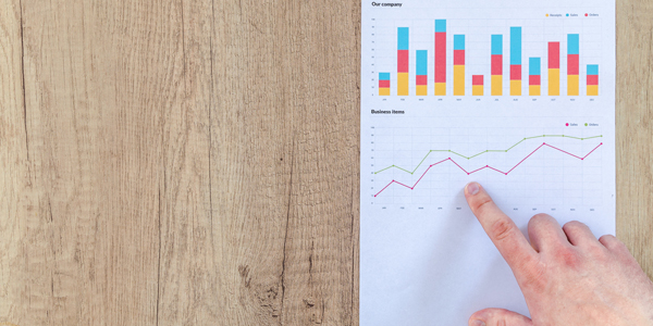 bar and line graphs